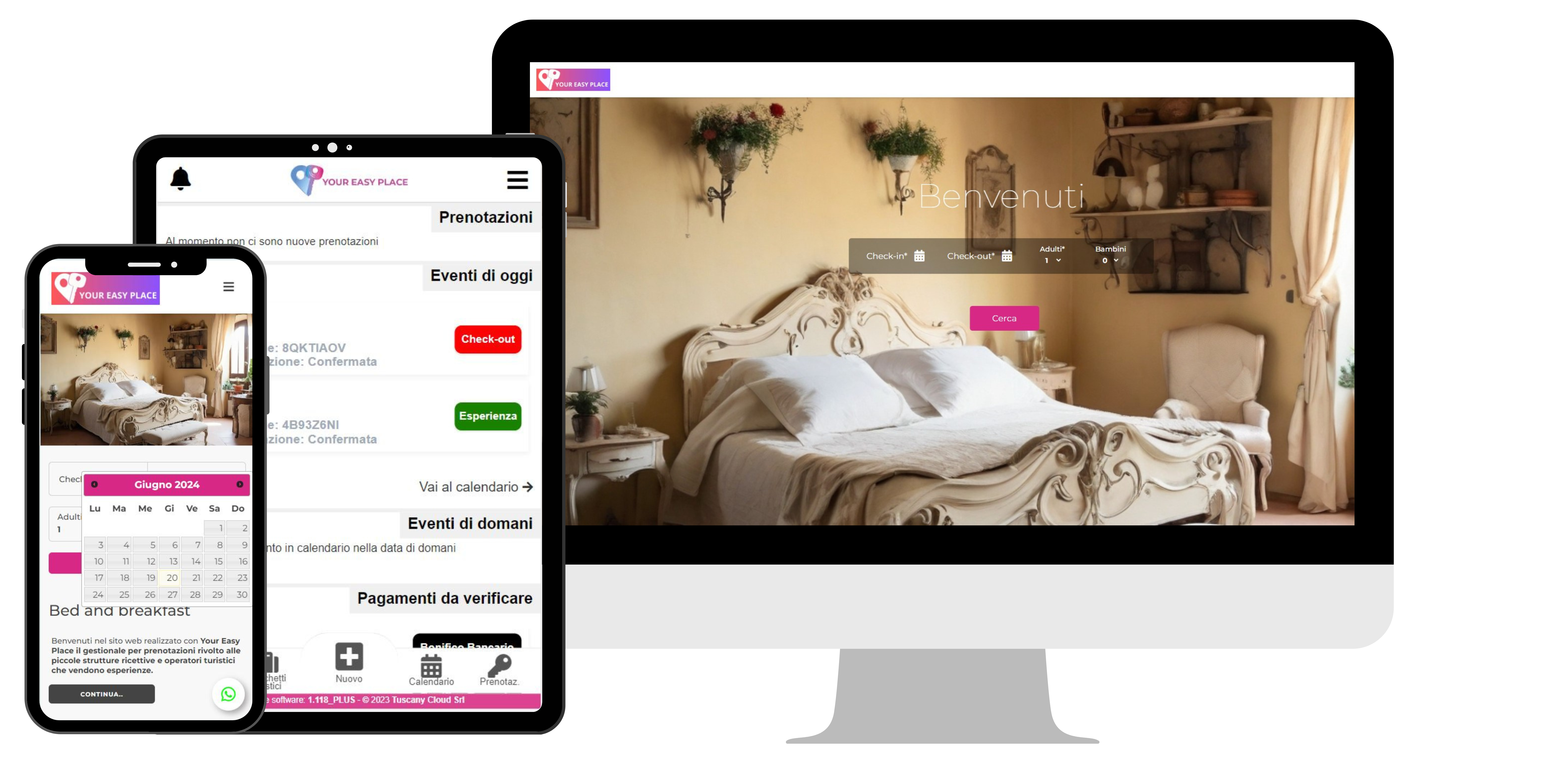 check in piccola struttura ricettiva